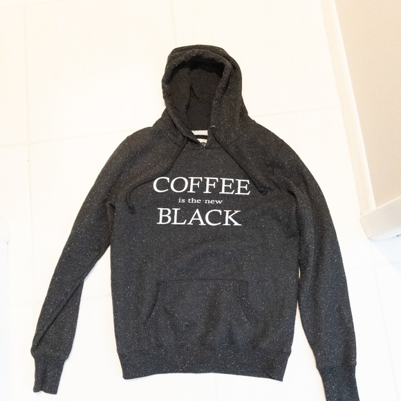 Coffee is the New Black Sweatshirt Hoodie Medium - Picture 8 of 8